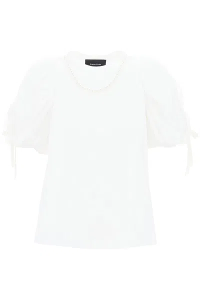 Simone Rocha Puff Sleeves T-shirt In White