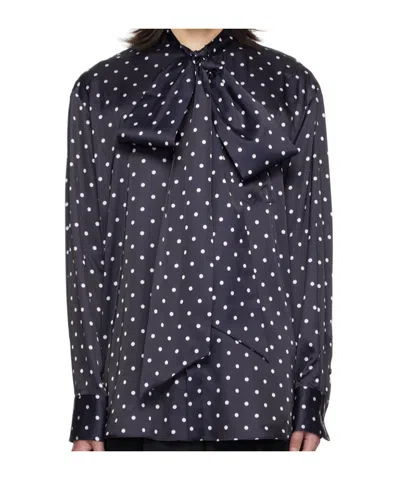 Simone Rocha Pussy-bow Blouse In Black