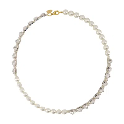 SIMONE ROCHA SIMONE ROCHA QUARTET & HEART NECKLACE -  - SYNTHETIC PEARLS - IVORY