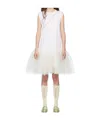 Simone Rocha White Relaxed Ballet Tutu Midi Dress In White