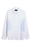 Simone Rocha Relaxed Fit Patchwork Egg Cotton Poplin Button-up Shirt In Multi