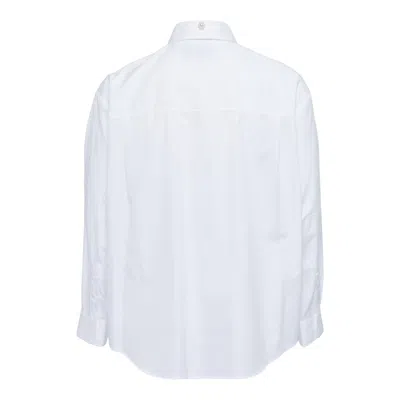 Simone Rocha Relaxed Patchwork Egg Shirt In White
