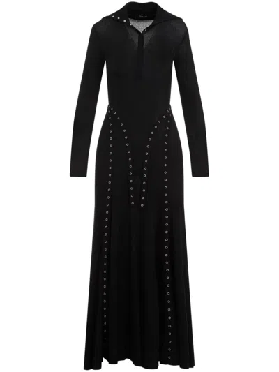 SIMONE ROCHA RIBBED-KNIT MIDI DRESS