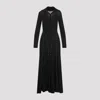 Simone Rocha Eyelets Long-sleeved Maxi Dress In Black