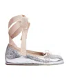 Simone Rocha Ribbon Bow Ballet Shoes In Nude