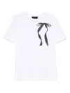 Simone Rocha Ribbon Bow-print T-shirt In White