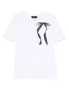 Simone Rocha Ribbon Bow-print T-shirt In White