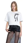 Simone Rocha Ribbon Bow-print T-shirt In White