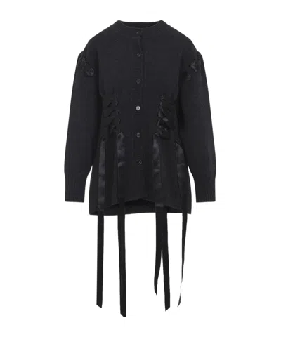 SIMONE ROCHA SIMONE ROCHA LONGLINE KNITTED CARDIGAN