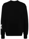Simone Rocha Ribbon Logo-print Sweatshirt In Black