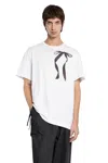 Simone Rocha Ribbon Tail Print T-shirt In White