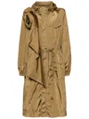 Simone Rocha Pressed-rose Utility Tech Parka In 褐色