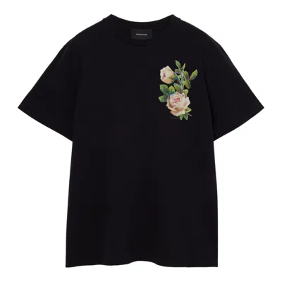 Simone Rocha Rose Banquet Print T-shirt In Black