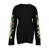 Simone Rocha Black Rose Bouquet Long Sleeve T-shirt In Black
