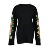 Simone Rocha Rose Banquet T Shirt - Cotton - Black In Black