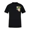 Simone Rocha Rose Print Cotton T-shirt In Black