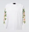 Simone Rocha Rose Bouquet Cotton Jersey T-shirt In White