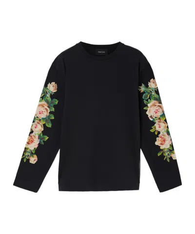 SIMONE ROCHA ROSE BOUQUET LONG SLEEVE T-SHIRT