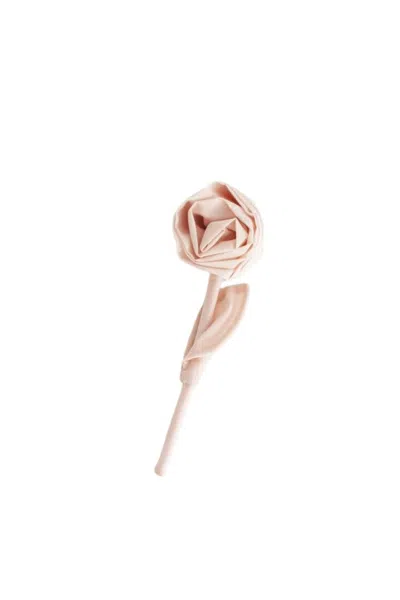 Simone Rocha Rose Brooch In Pink
