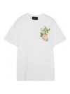 Simone Rocha Rose-print Crew-neck T-shirt In White