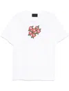 Simone Rocha White Cluster Rose Logo Print Short Sleeve T-shirt In White