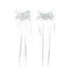 Simone Rocha Rosette Bow Earrings In White