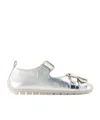 Simone Rocha Round Toe Ballet Shoes In White