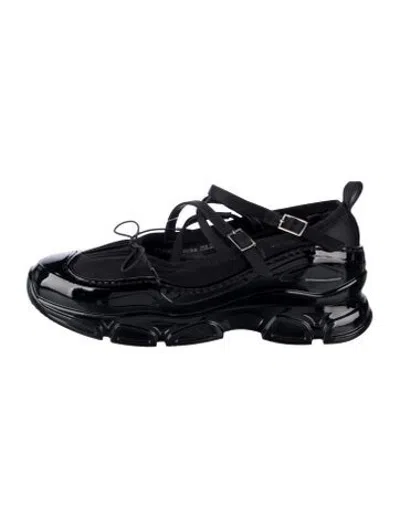 Pre-owned Simone Rocha Rubber Bow Accents Sneakers In Black