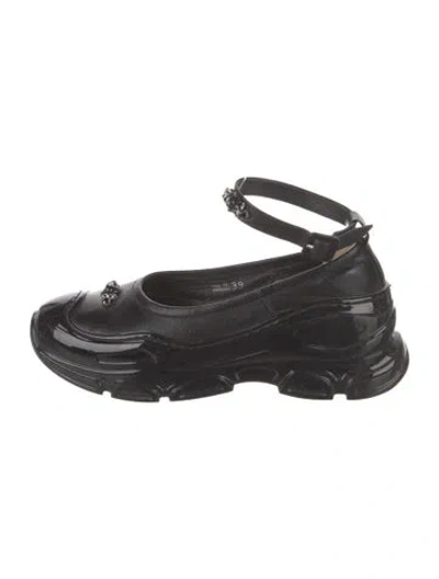 Pre-owned Simone Rocha Rubber Chunky Sneakers In Black