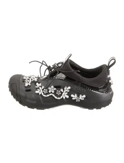 Pre-owned Simone Rocha Rubber Flats In Black