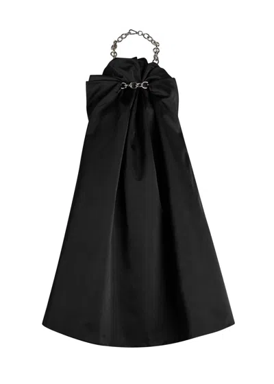SIMONE ROCHA SIMONE ROCHA RUCHED BALLOON SATIN MINI DRESS