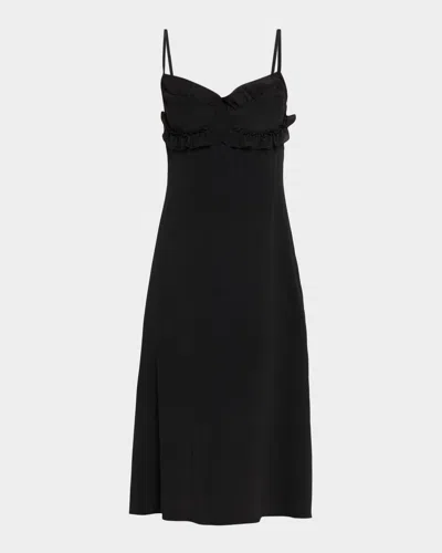 SIMONE ROCHA RUFFLE BUST MIDI DRESS
