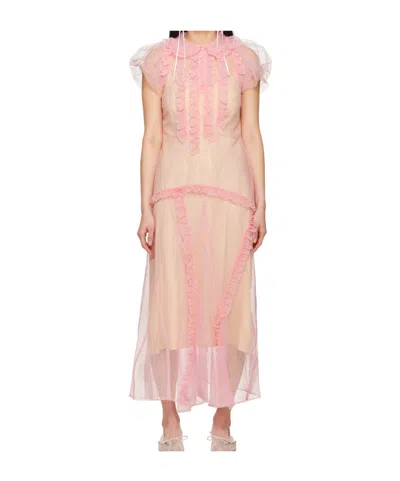 SIMONE ROCHA RUFFLE FRILL MULTI-SEAM DRESS