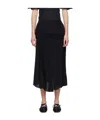 Simone Rocha Ruffle Frill Multi-seam Skirt In Black