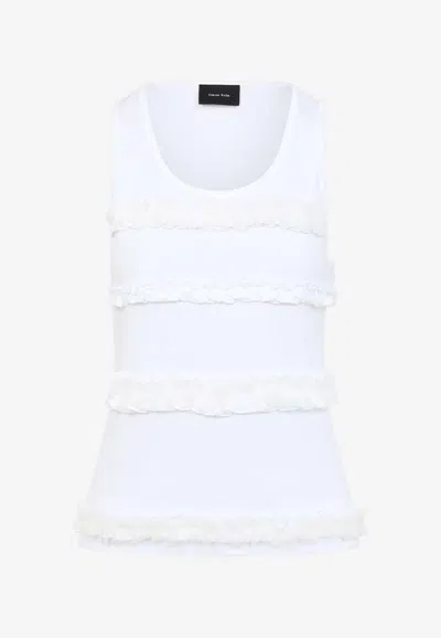 SIMONE ROCHA RUFFLE FRILL TANK TOP