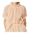Simone Rocha Ruffle Tulip Top In Nude