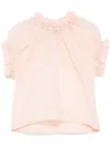 Simone Rocha Ruffle Tulip Top In Orange