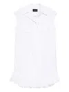 Simone Rocha Ruffled-details Sleeveless Blouse In White