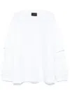 Simone Rocha White Layered Ruffle Frill Long Sleeve T-shirt In White