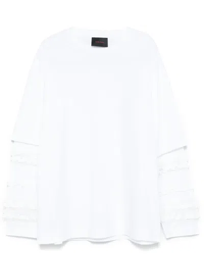 SIMONE ROCHA RUFFLED LONG -SLEEVE T-SHIRT