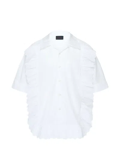 Simone Rocha Ruffled Shirt In White