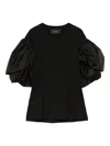 Simone Rocha Ruffled-sleeves T-shirt