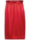 Simone Rocha Ruffled-waist Tulip Skirt In Red