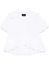 Simone Rocha Sailor-collar Puff-sleeves Shirt In White