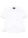 Simone Rocha Sailor-collar Puff-sleeves Shirt In White