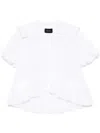 Simone Rocha Sailor-collar Puff-sleeves Shirt In White