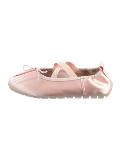Pre-owned Simone Rocha Satin Ballet Flats In Pink