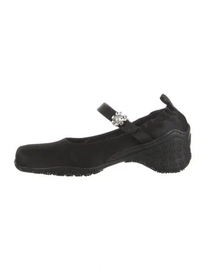 Pre-owned Simone Rocha Satin Pumps W/ Tags In Black