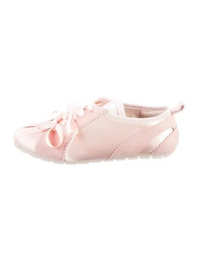 Pre-owned Simone Rocha Satin Sneakers In Pink