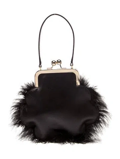 Pre-owned Simone Rocha Satin Top Handle Bag W/ Tags In Black
